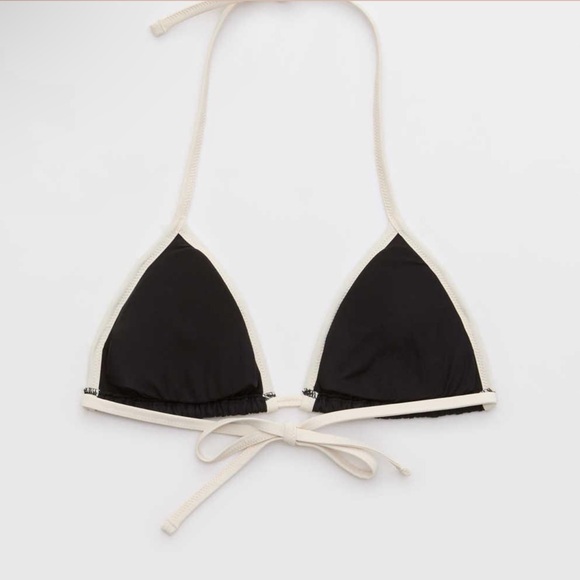 AERIE Wide Rib String Triangle Bikini Top - Picture 6 of 6